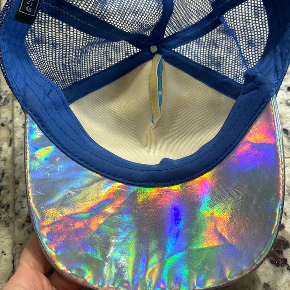 ANDREW CHRISTIAN RAINBOW PRIDE SNAPBACK HOLOGRAPHIC HAT - Picture 7 of 7